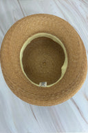 100% Straw hat with GG black ribbon