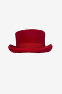 Hatsanity Red Wool Classic Top Hat