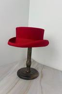 Hatsanity Red Wool Classic Top Hat