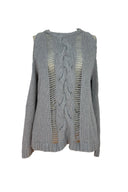Sass & Bide Distressed Cable Knit Sweater