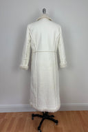 Princess Polly Faux Fur White Vinyl Coat