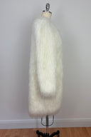 Shaggy White Flokati Coat