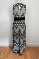 Davinia B&W ZigZag pattern Dress