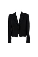 Pink Ruby Black Cropped Blazer