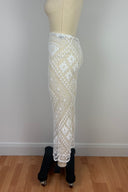 Mastro Moda Italian Crochet Lace Flare Pants