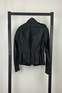 Next Leather Double Breasted Military Jacket