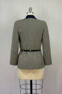 Creation Motys Paris Navy Check New Look Jacket with belt