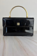 Givenchy Medusa Gold Handle Leather Evening Bag
