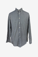 Brooks Brothers Milano Navy Blue Check dress shirt