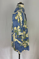 Kahala Blue Floral hawaiian shirt 1