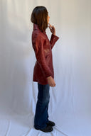 Martin Grant True Vintage Burgundy Leather Coat