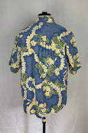 Kahala Blue Floral hawaiian shirt 1