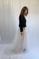 White Tulle Maxi Skirt