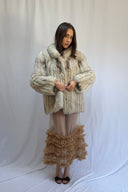 Vintage Norwegian Blue Fox Short Coat