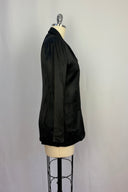 Johnny Dexter 1980 Black Rayon Tuxedo Jacket