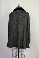 Dolce & Gabbana Mink Trim black & White Tweed coat