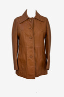 Miracle Vintage Brown Leather Jacket