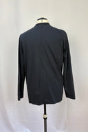 軍燚 Minimalist Navy Zip Up Jacket