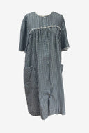 Givoni Black & White Check Brunch Coat