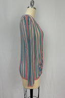 Pink Striped Chanel Cardigan