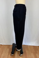 Brooksfield wool button front pants with tartan accents