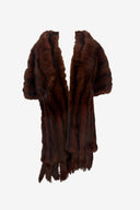 Vintage Cornelius Red Fox stole with fur tassels