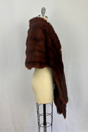 Vintage Cornelius Red Fox stole with fur tassels
