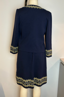 Yves Saint Laurent Navy Embroidered Set