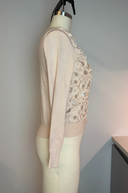 Darling Floral Appliqué Cardigan