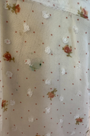 Begum Sheer Floral Pintucked Blouse