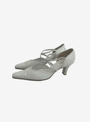 Gabor White Leather Heels