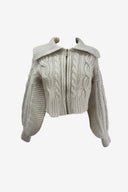 Zimmermann Cable Knit Quarter Zip