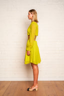 Vintage Saba of California Neon Green Mini Dress image 1