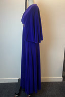 Acorn Purple Velvet V Neck Gown image 1