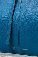 Celine Tri-fold Blue Leather Tote Bag image 2
