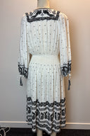 Zimmermann Black & White Embroidered Midi Dress image 2