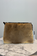 Kangaroo Fur Handbag with Gold Hardware image 1