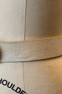 Dolce & Gabbana White Leather Belt image 1