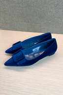 Manolo Blahnik Maysale suede point-toe flats image 3