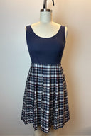 Rona Vintage 1960s Blue Plaid Midi Dress image 3