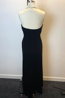 Ralph Lauren Black Velvet Sheath Maxi Dress image 2
