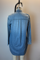 J Brand Denim Long Sleeve Button Up Shirt Dress image 2