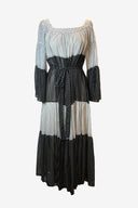 Lisa Marie Black And White Polka Dot Midi Dress image 0
