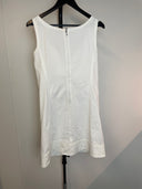 Prada Embellished Neckline White Mini Dress image 1