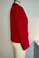 Vintage Azens Furs Fashions Red Wool Blazer image 1