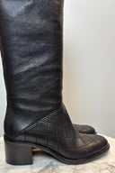 Chanel Calfskin Quilted Riding Boots Black image 4