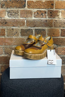 Vintage Faux Cork Clog Mary Janes Size 4.5 image 0