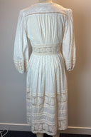 Zimmermann V Neck Cream Midi Dress image 2