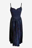 Vintage Mr K. Corset Satin Maxi Dress image 0