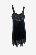 Vintage Mr K Embellished Handkerchief Hem Mini Dress image 0